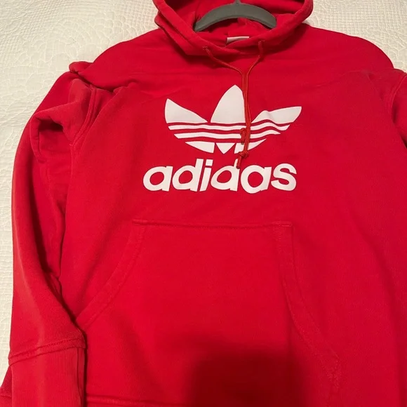 adidas | Jackets & Coats | Adidas Red Hoodie Excellent  display picture 1